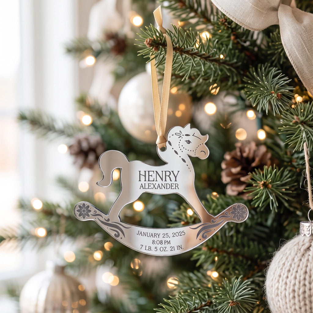 Rocking Horse Baby's First Christmas Ornament - image 2