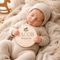 Rocking Horse Baby Birth Stats Sign - image 1