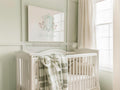 Rocking Horse Nursery Print | Sage Green Grandmillennial Baby Boy Monogram - image 1