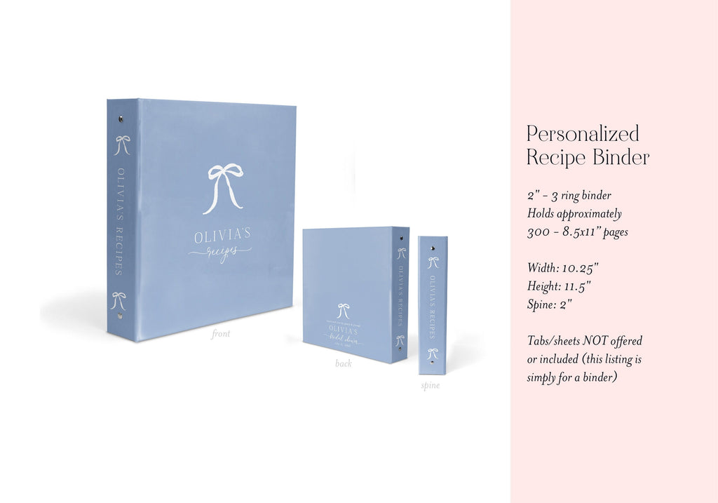 Something Blue Bridal Recipe Binder - image 2