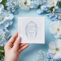 Something Blue Bridal Shower Napkins: Personalized Bow Design