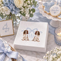 Springer Spaniel Monogram Napkins: Baby Boy Shower Decor