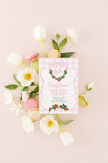 Strawberry Pink Gingham Watercolor Crest First Birthday Invitation second design printed children's birthday invitation