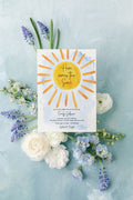 Sunshine Here Comes the Son digital baby shower invitation