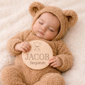 Teddy Bear Baby Boy Name Sign - image 1