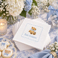 Teddy Bear Baby Shower Napkins: Personalized Paper Cocktail Napkins