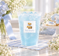 Personalized teddy bear frosted party cups