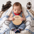 Train Baby Boy Birth Stats Sign - image 1