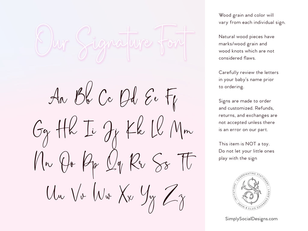 Tulip Baby Name Sign - image 2